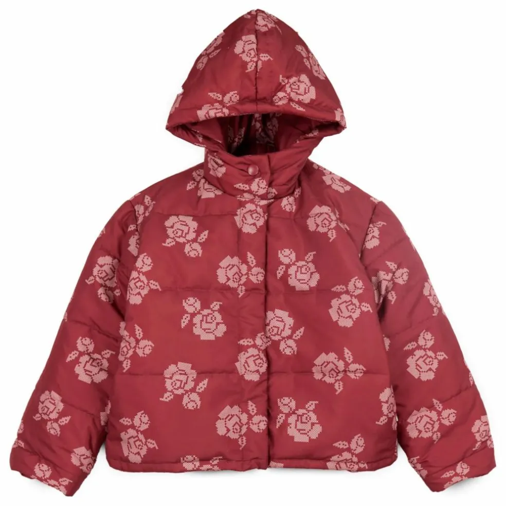 Doudoune Gaia Fleurie | Rouge