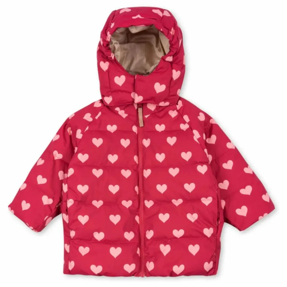 Doudoune Nuka Cœurs Fibres Recyclées | Rose fuschia