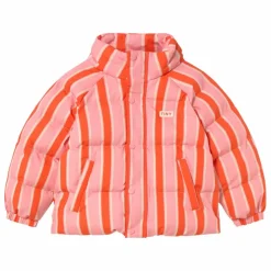 Doudoune Retro Rayée | Rose