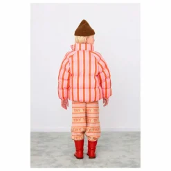 Doudoune Retro Rayée | Rose