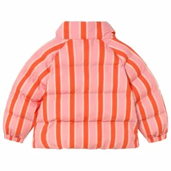 Doudoune Retro Rayée | Rose