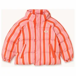 Doudoune Retro Rayée | Rose