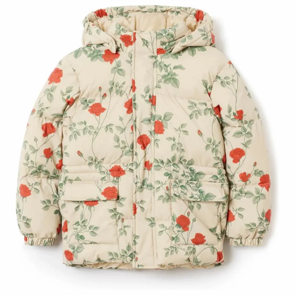 Doudoune Roses | Ecru