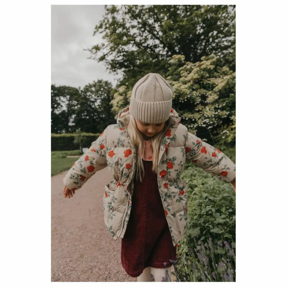 Doudoune Roses | Ecru
