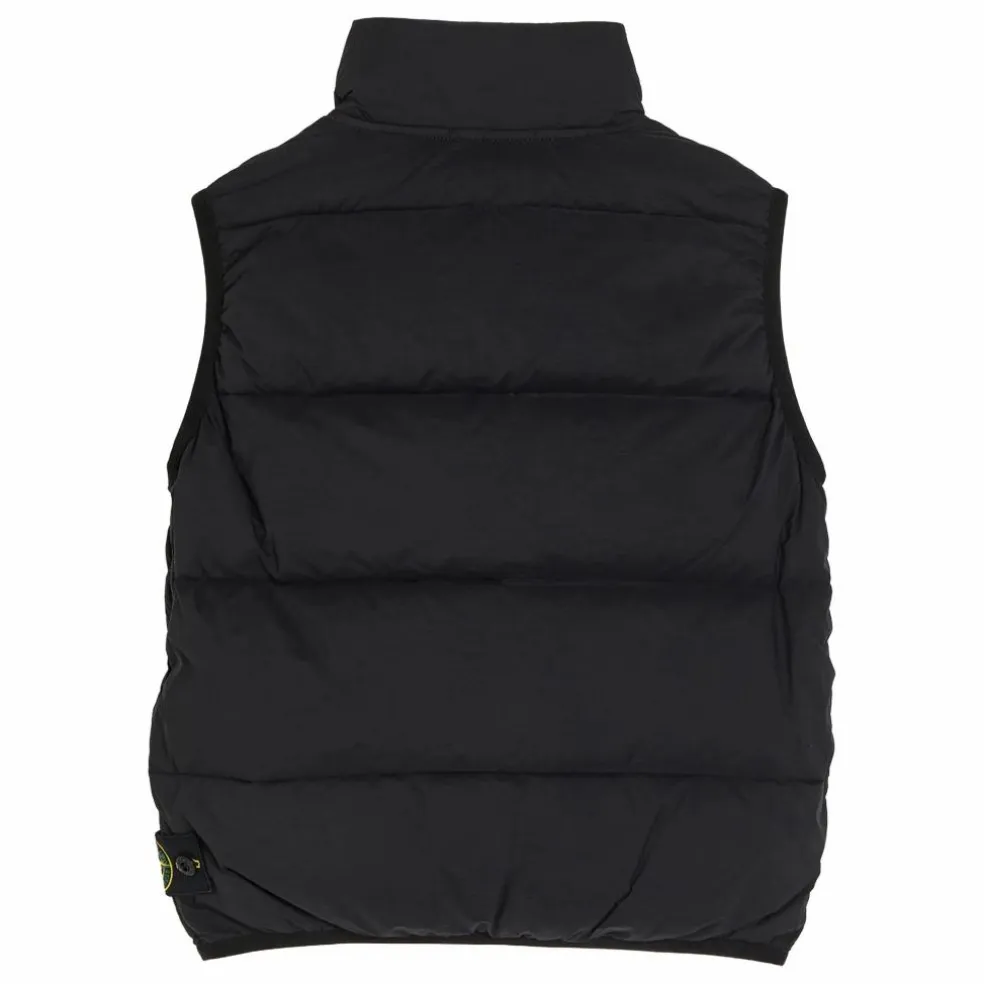 Doudoune Sans Manches Logo | Noir