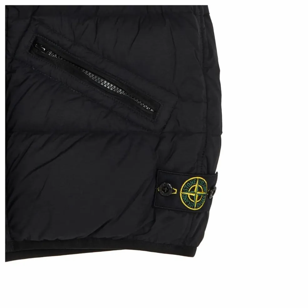 Doudoune Sans Manches Logo | Noir