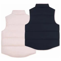 Doudoune Sans Manches Réversible | Rose pâle