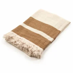Drap de plage Dakota Stripe | Ecru