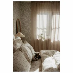 Drap-housse Bluebell en mousseline de coton | Crème