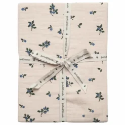 Drap-housse Blueberry en mousseline de coton | Ivoire