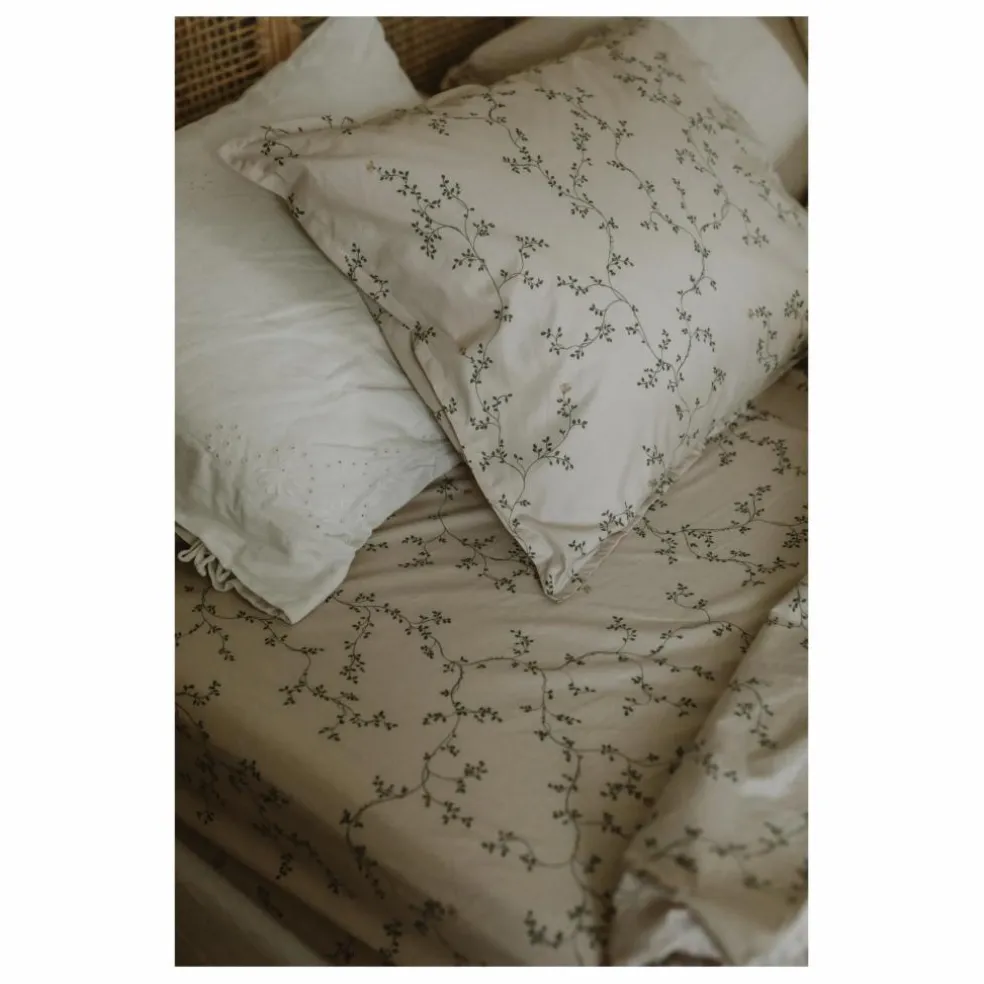 Drap-housse Botany en percale de coton | Vert