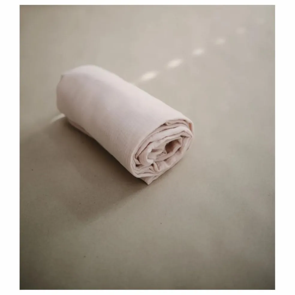 Drap-housse en coton | Blush