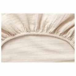 Drap-housse en mousseline de coton | Sable