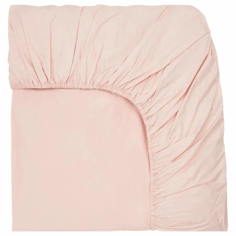 Drap-housse en percale organique | Blush