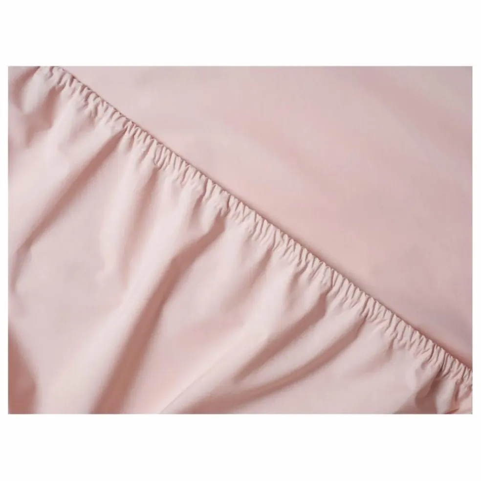 Drap-housse en percale organique | Blush