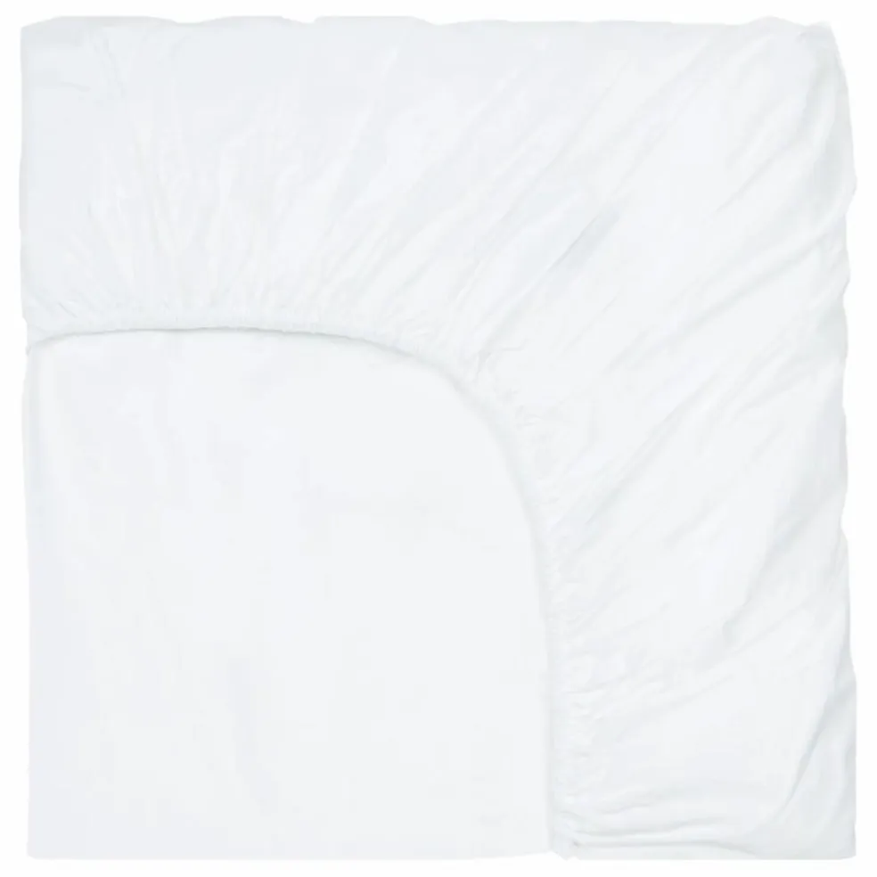 Drap-housse en percale organique | Blanc