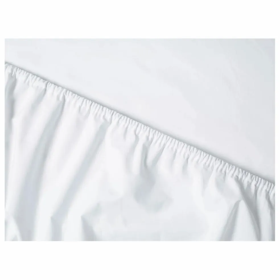 Drap-housse en percale organique | Blanc