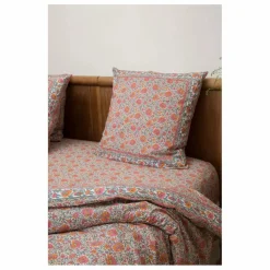 Drap-housse Nicole en coton bio | Orange