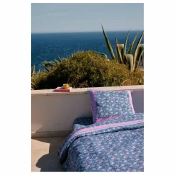 Drap-housse Nicole en coton bio | Bleu foncé