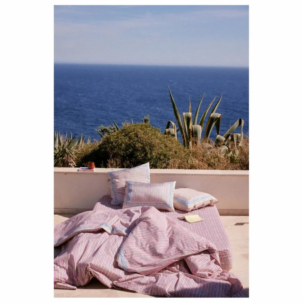 Drap-housse Nicole en coton bio | Rose fuschia