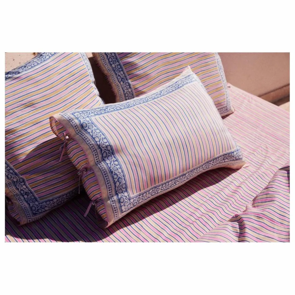 Drap-housse Nicole en coton bio | Rose fuschia