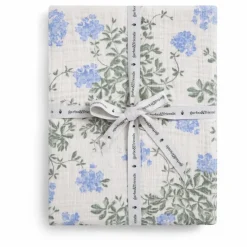 Drap-housse Plumbago en coton bio | Bleu