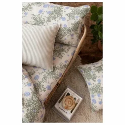 Drap-housse Plumbago en coton bio | Bleu