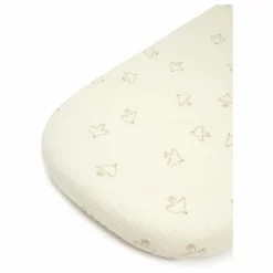 Drap-housse pour berceau Wabi-Sabi Hoshi Birds | Crème
