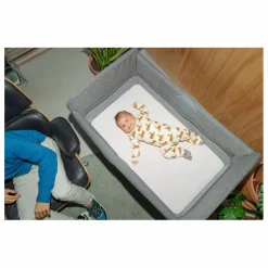 Drap-housse pour lit parapluie Stardust | Blanc