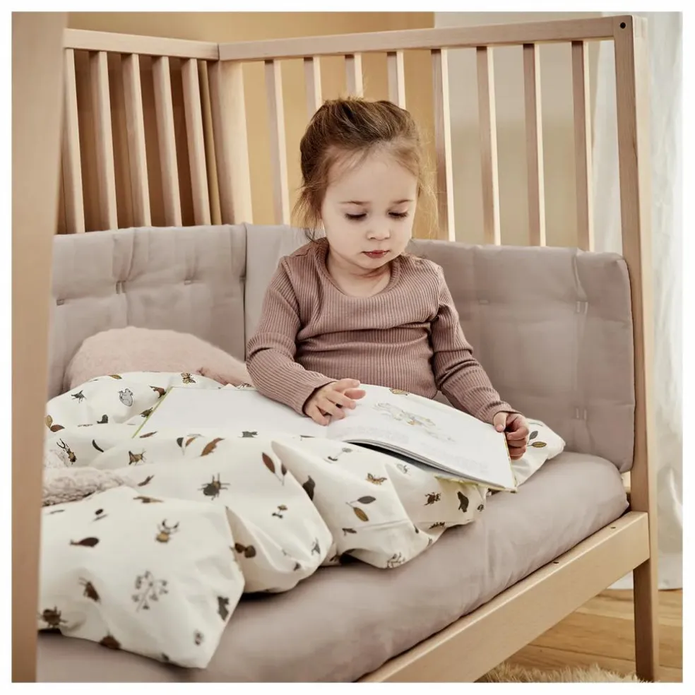 Draps-housses en coton bio - Set de 2 | Beige