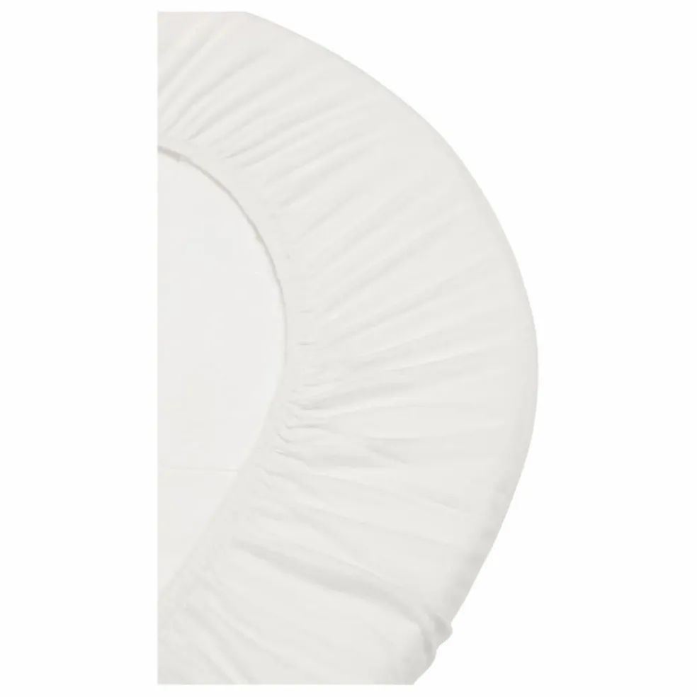 Draps-housses en coton bio - Set de 2 | Blanc