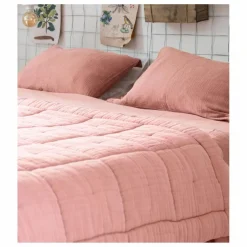 Édredon Nido en gaze de coton | Rose poudré