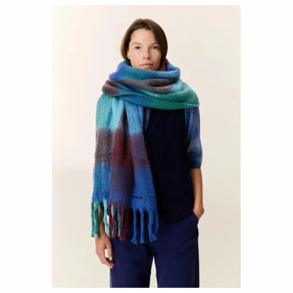 Echarpe Elton Carreaux | Bleu