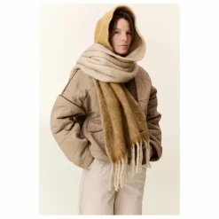 Echarpe Elton Rayée | Camel