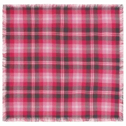 Echarpe Mini Carré Tartan Cachemire | Rouge