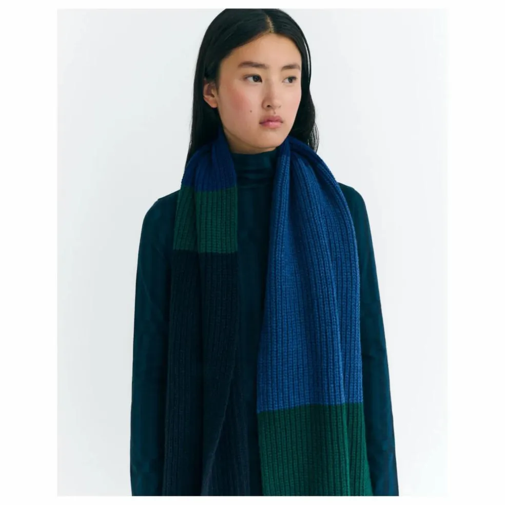 Echarpe Moraine Ghede Laine | Bleu