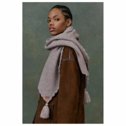 Echarpe Pompon - Collection Femme | Beige