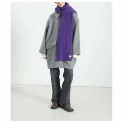 Echarpe Vitow Laine et Alpaga | Aubergine