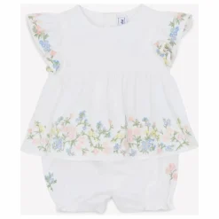 Ensemble Blouse et Bloomer Brodé | Blanc