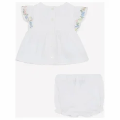 Ensemble Blouse et Bloomer Brodé | Blanc