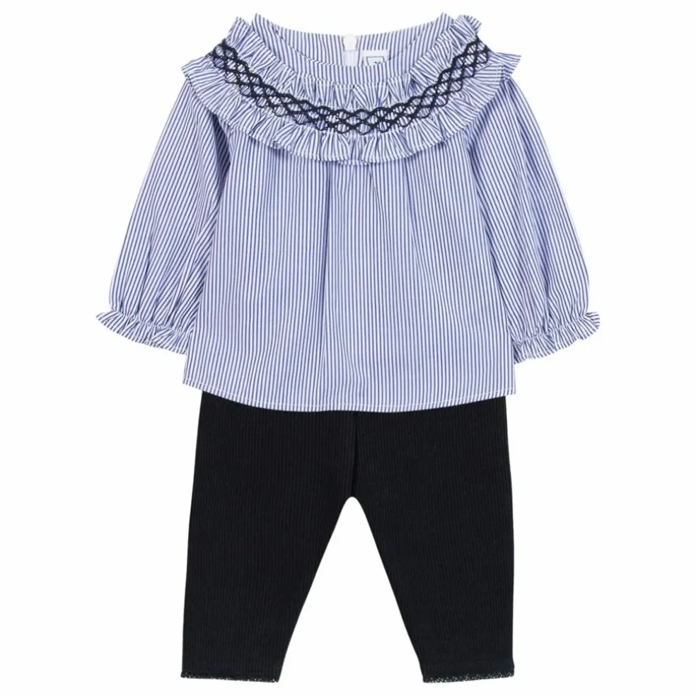 Ensemble Blouse et Legging | Bleu