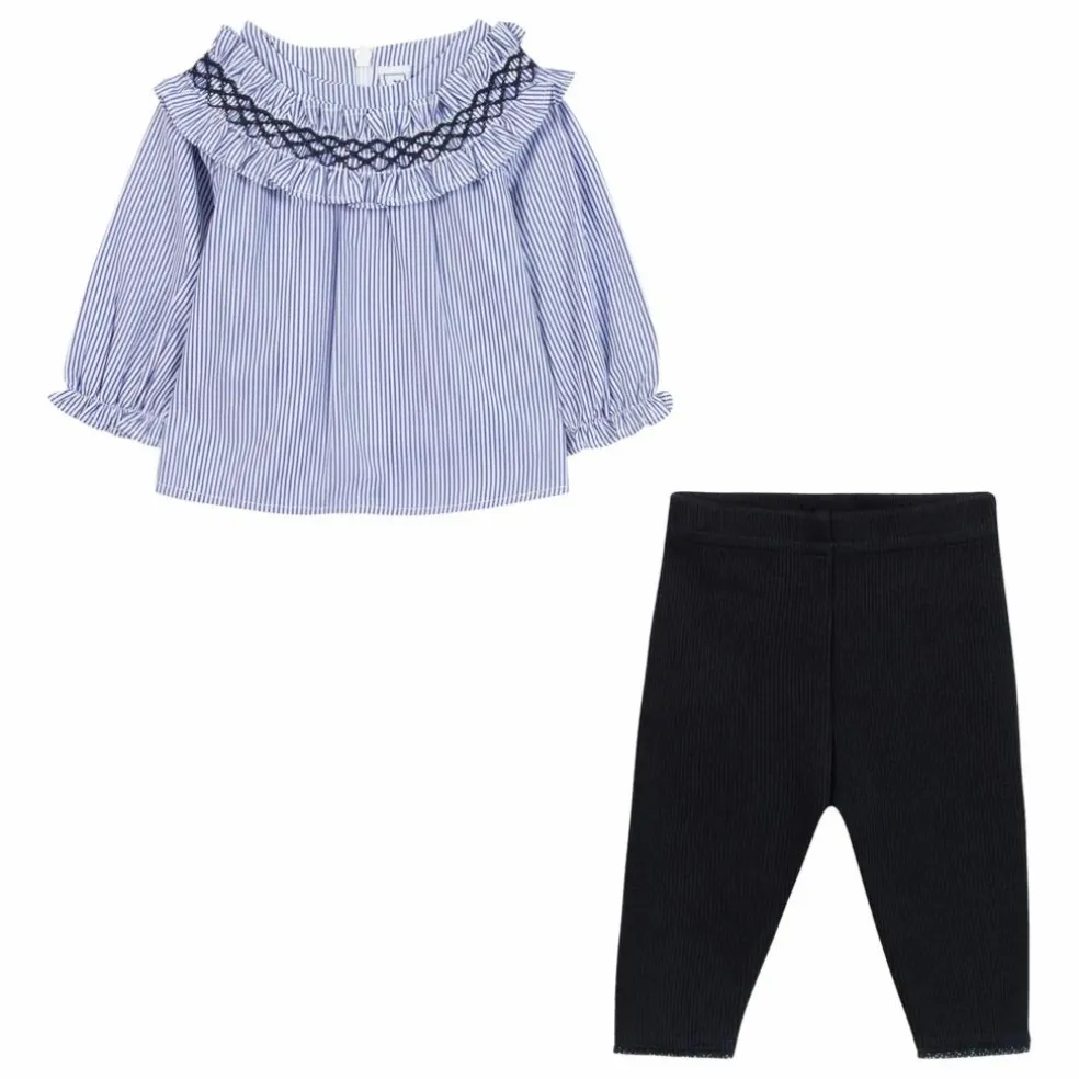 Ensemble Blouse et Legging | Bleu