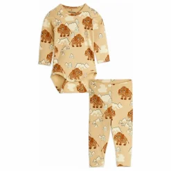 Ensemble Body et Legging Mammouth Coton Bio | Beige