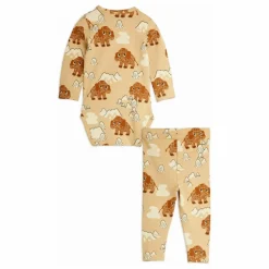Ensemble Body et Legging Mammouth Coton Bio | Beige