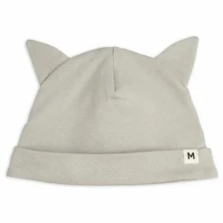 Ensemble Body, Jogger et Bonnet Chat Coton Bio | Ecru