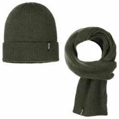 Ensemble Bonnet & Echarpe | Vert kaki