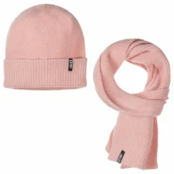 Ensemble Bonnet & Echarpe | Rose