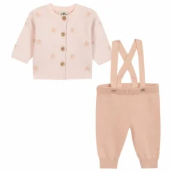 Ensemble Cardigan et Pantalon Loup | Rose pêche