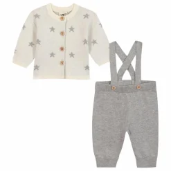 Ensemble Cardigan et Pantalon Loup | Gris chiné