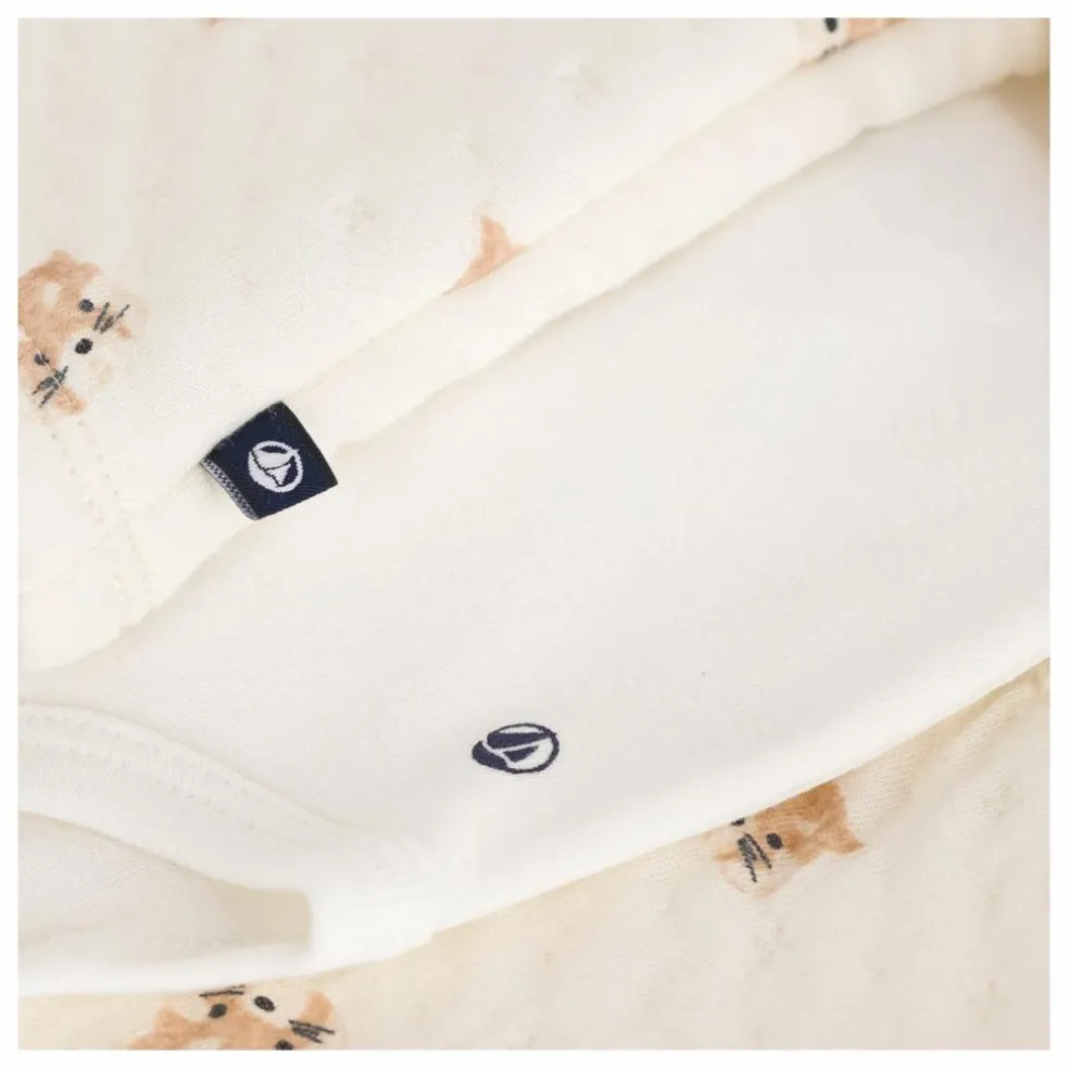 Ensemble Cardigan Pantalon et Body Pandas | Ecru